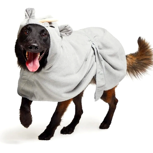 🦏 Barkbox Rhino Bathrobe 🦏 - Picture 1 of 5